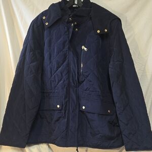 Old Navy Women's Quilted Puffer Jacket - Navy